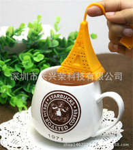 创意巴黎铁塔硅胶茶匙滤茶器 迷你艾菲尔铁塔茶包茶漏 硅胶泡茶器