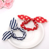 Rabbit ear hair head jewelry new hair ring hair circles with rubber band 2 yuan shop head flower jewelry manufacturer