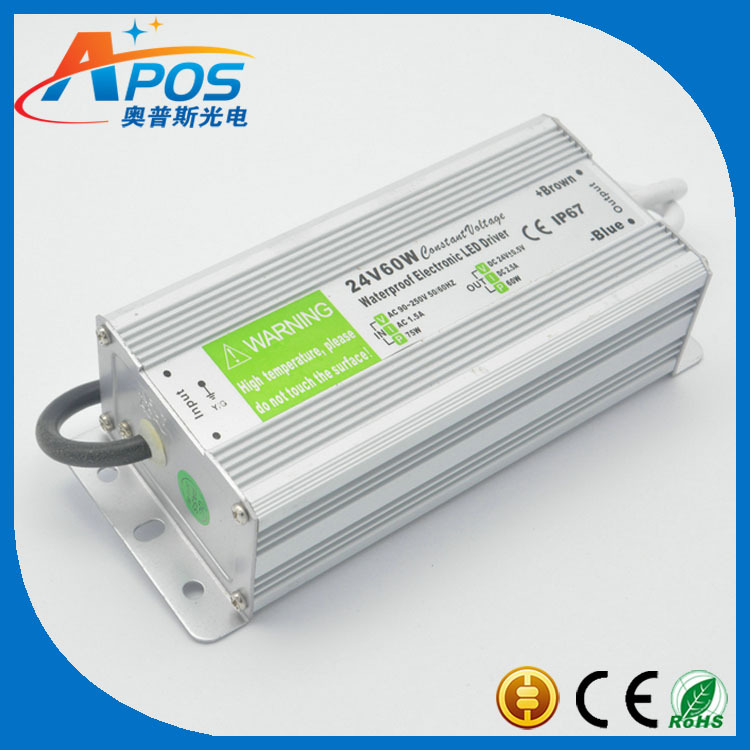 LED防水開關電源DC24V60W廣告招牌燈箱5050 5630燈帶戶外工程專用