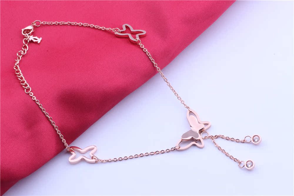 Simple Style Style Simple Style Butterfly Stainless Steel Stainless Steel Bracelets In Bulk