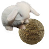 Parrot bite toys rattan straw balls and rabbit feet toys