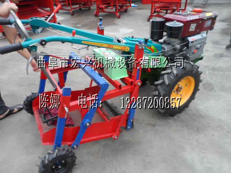 手扶车带动的花生手机 收获机机价格