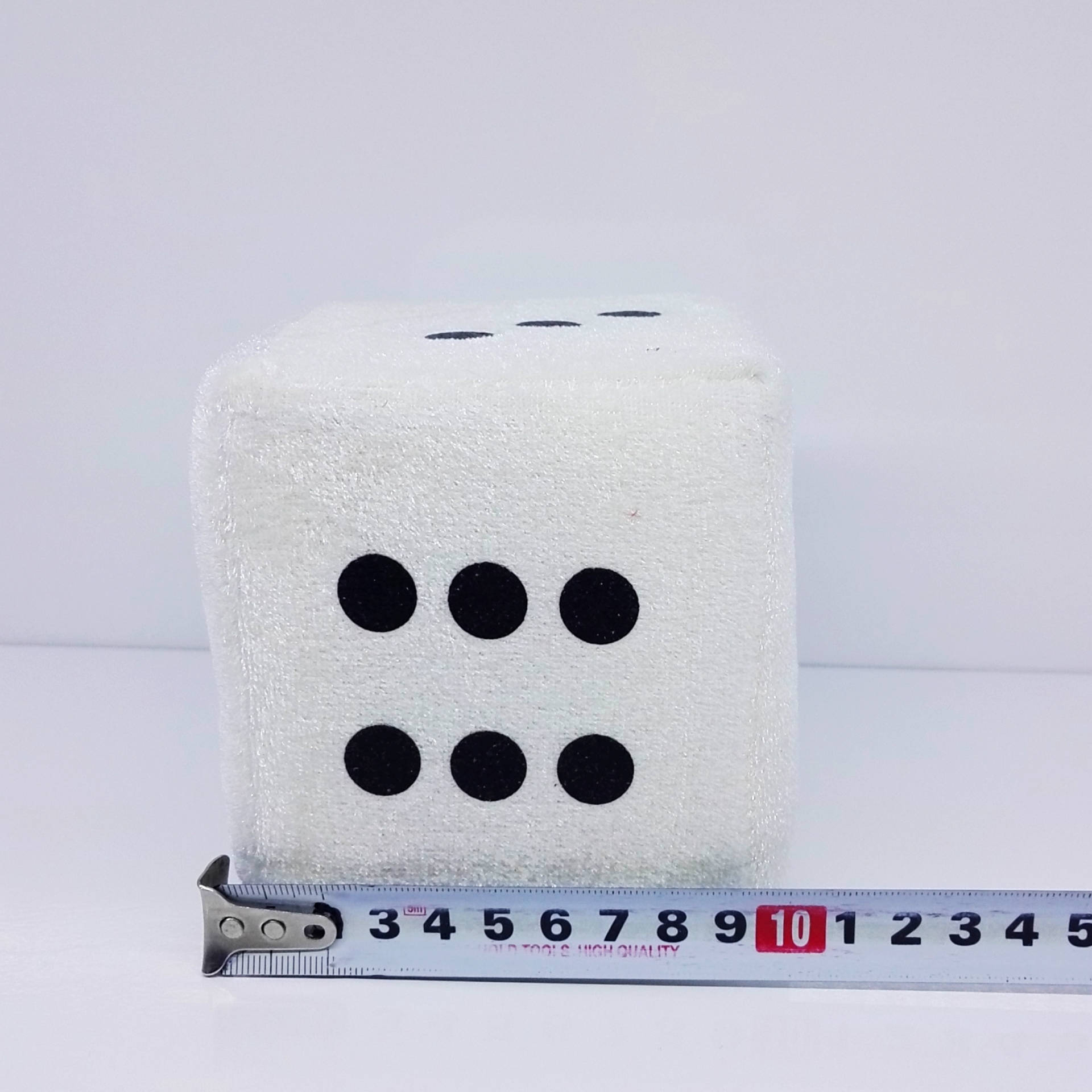 10cm六色数字款骰子跨境儿童彩色骰子 义乌毛绒玩具批发厂家供应