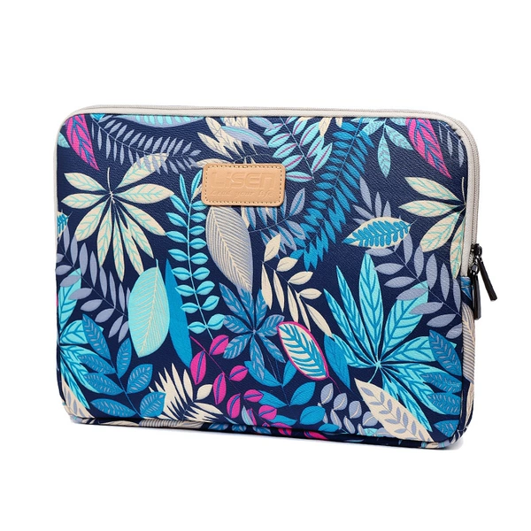 Colorful leaf blue bottom