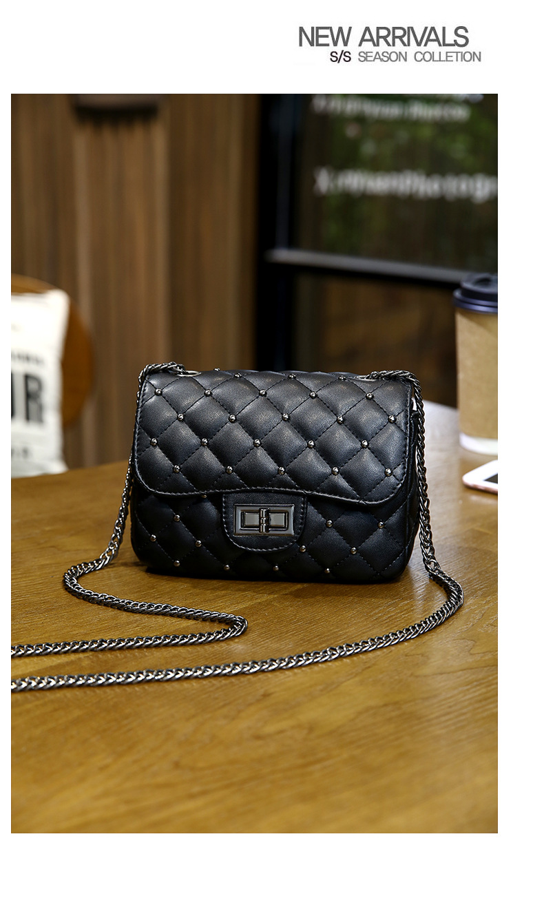 Lingge Pattern All Seasons Season Women'S Gender Elegant Style Square Shape Women's All Seasons Pu Leather Elegant Shoulder Bag Square Bag