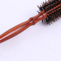 Rolling comb wood comb model comb pure pig bristle rolling comb pear head curly hair comb wholesale