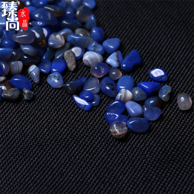 natural Blue Agate Gravel Degauss purify natural atmosphere fish tank Gravel Flower pot Decorative Stone Gravel wholesale