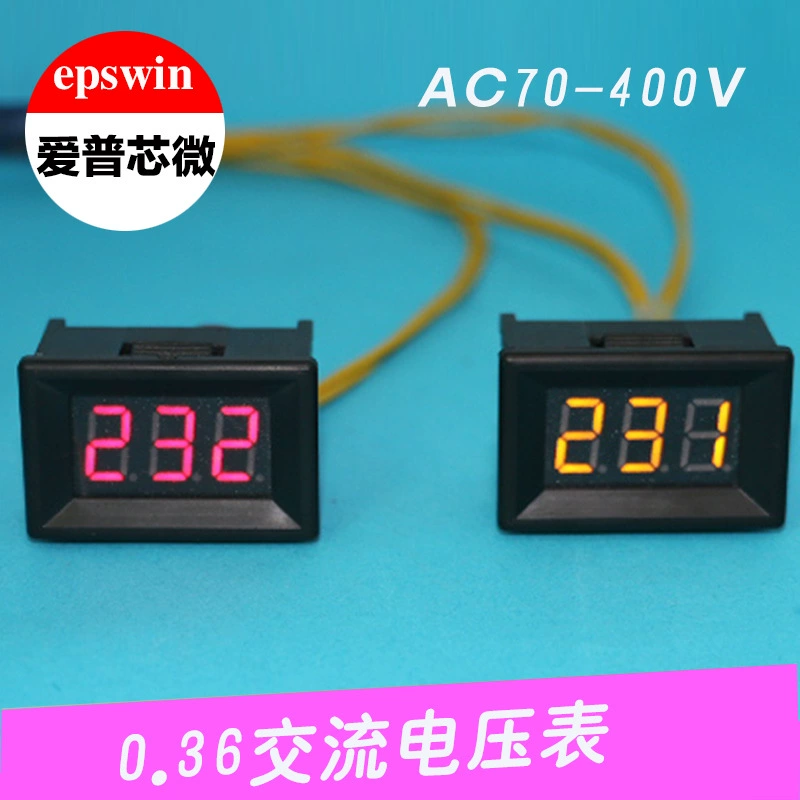 Новый 0,36 двухпроводной 70-380 В переменного тока, измеритель, цифровой дисплей Вольтметр, высокоточный измеритель напряжения