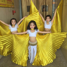 儿童肚皮舞金翅膀少儿印度舞开叉不开叉印度金翅舞蹈道具360度