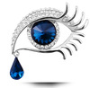 Glossy crystal, brooch for eyelashes lapel pin, wholesale