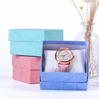 简约时尚首饰盒包装饰品礼品盒带小枕头手表包装盒子厂家定做批发