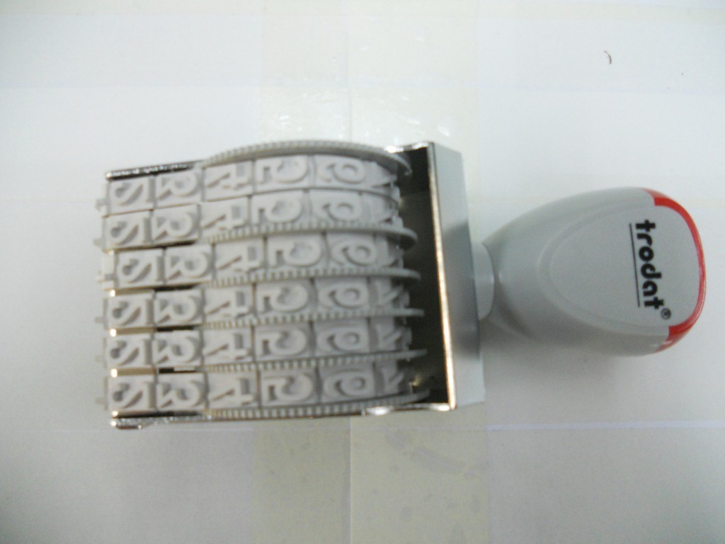 ��Ʒ׿��1596ӡ�� �ָ�9MM 6λ����ӡ�� Trodat �ɵ�ת�������� 