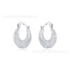 The new listing of the high -selling outlets, silver hollow woven earrings strength manufacturers, super -price wholesale