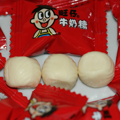 500g旺仔牛奶糖批发散装糖果休闲零食1斤约130颗一件代发整包批