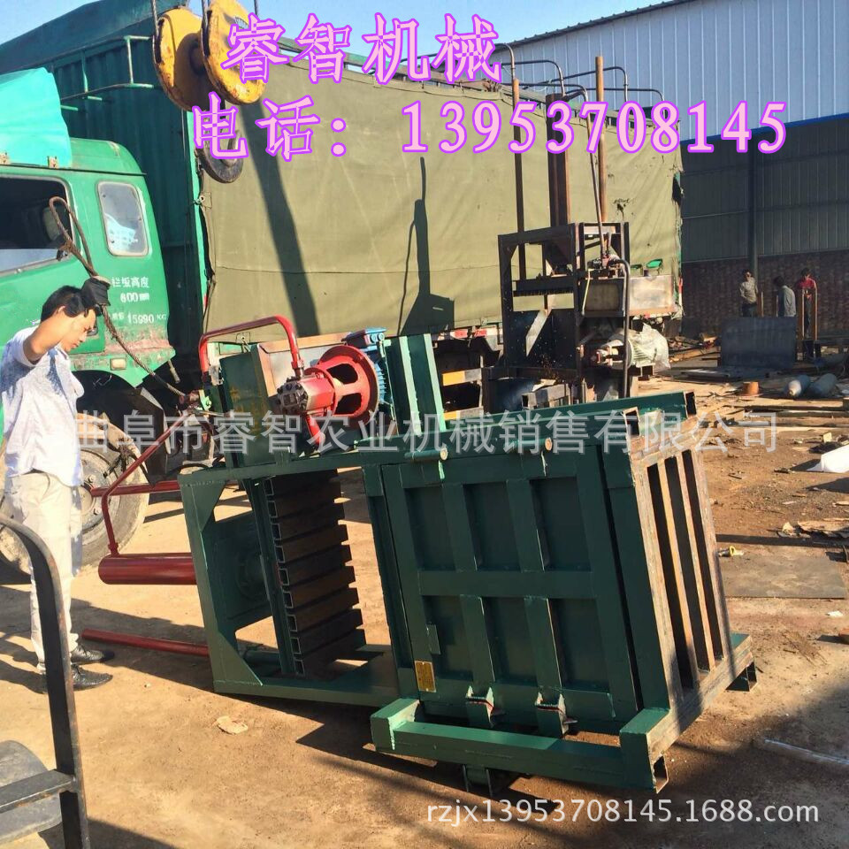 立式废金属液压打包机图片