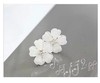 Fashionable acrylic small earrings, Korean style, flowered