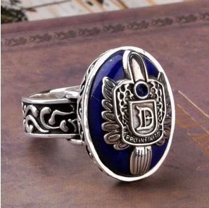 Retro geometric gemstone ring, JZ102, punk style