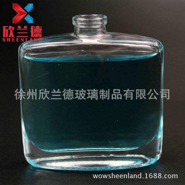 新款 方型水晶香水瓶 30ml 35ml配沙林盖 抛光瓶整套 厂家直供