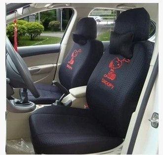 all-inclusive breathable electric car scooter | Universal seat cover - snoopy-all-black-universal
