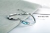 Fashionable elegant accessory, glossy crystal bracelet, Korean style