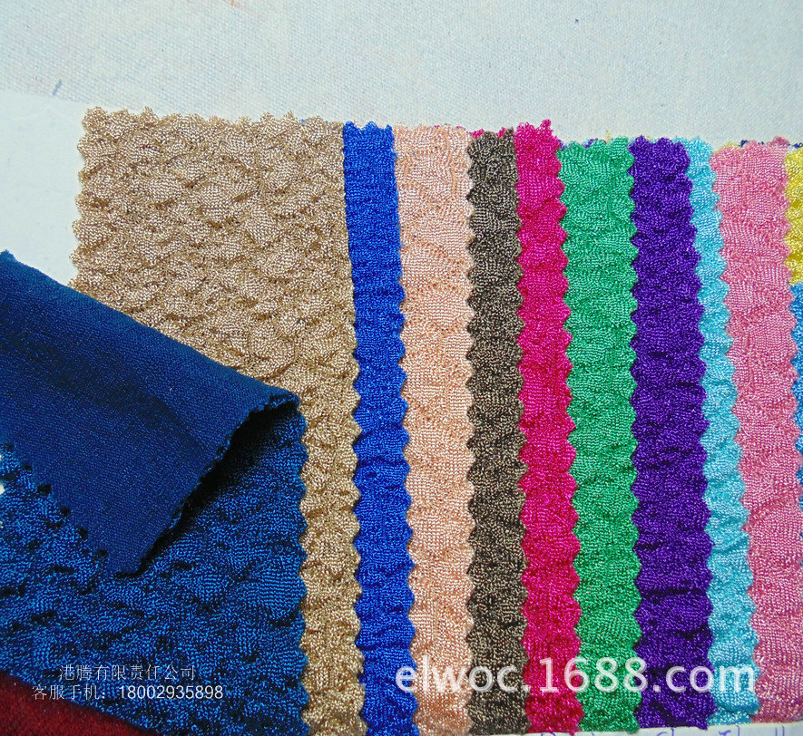 弹力柔软 泡泡提花布 凹凸感布料 服饰围巾家纺 点点布服装布4280