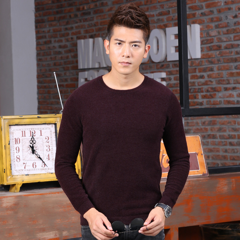 2017 Autumn and winter new pattern Men's Solid sweater Base coat sweater T-shirts leisure time Self cultivation Sweater Trend Korean Edition