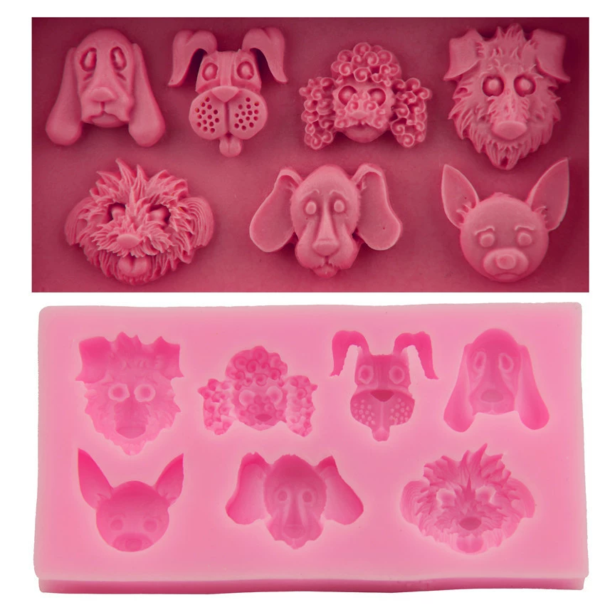 Фабричная цена различные формы для тортов из собаки DIY силиконовые fondant инструменты для выпечки ледяной лоток мыловидная форма H1743