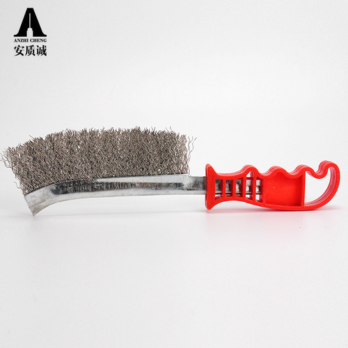 Factory direct supply barbecue brush, wire brush, stainless steel wire, copper-plated brush, rust removal, gap removal, industrial cleaning brush