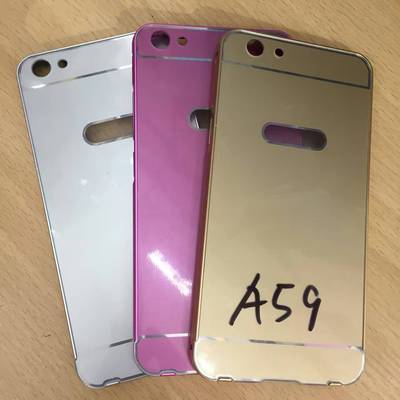 边框后盖_\/a59s手机壳金属pc边框 r9s边框 r9p
