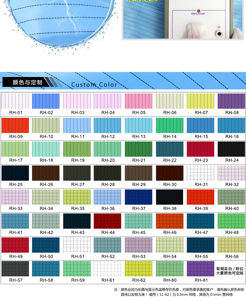 防静电帽颜色定做