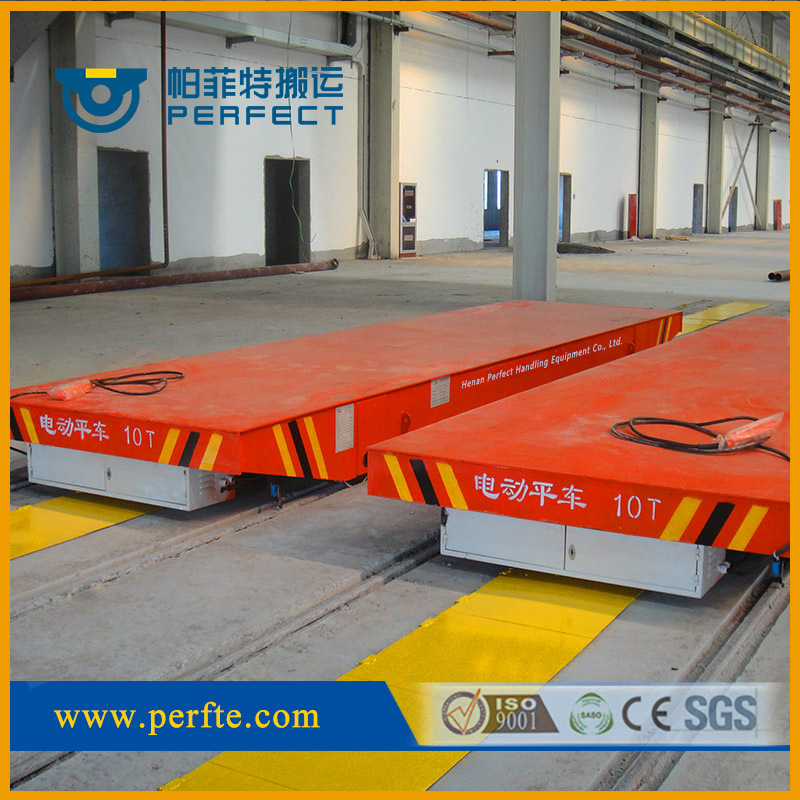 拖线式电动平车卷扬机式轨道平板车钢板承重物流移动平台小车