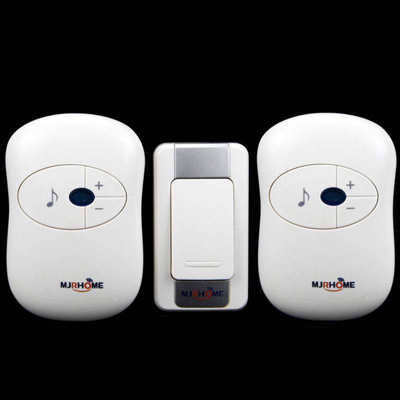 一拖二直流 无线门铃家用 直流遥控 用电池不用电 电子音乐远距离