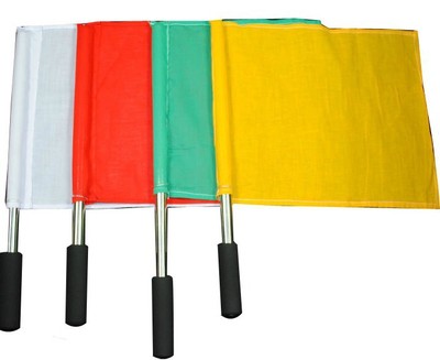 goods in stock Track and field give a password Flag pure cotton Shrink Stainless steel rod sports meeting match Command flag