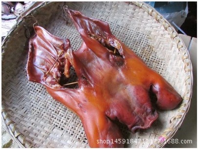 Wax snout ZhuTouRou Sichuan bacon Pig nose Smoked specialty Zhulian 4 pounds One