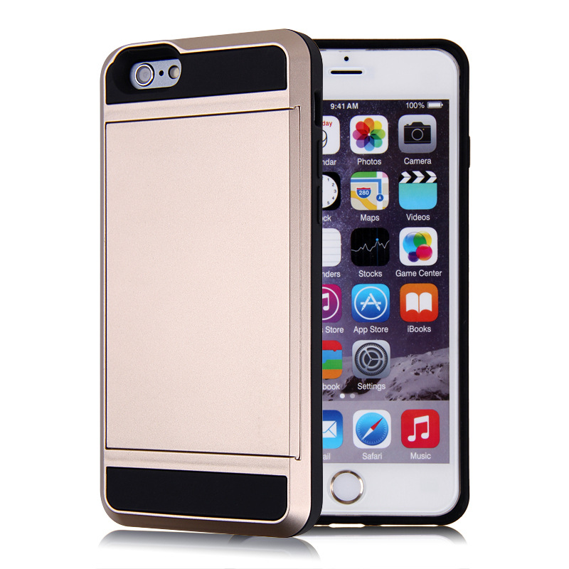 插卡保护套_卡iphone7手机壳苹果7 plus滑盖插