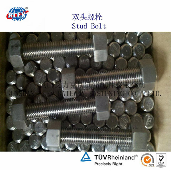 6.8级双头螺栓生产厂家重型轨道双头螺杆工厂