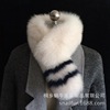 Snail leather and fur new pattern Fox leather and fur Collar Hit color Small Refinement Ladies Real gross Collar