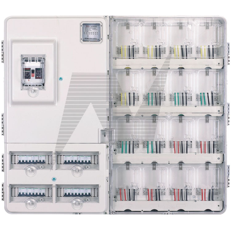单相十六表电表箱电表箱，电表箱配电箱塑料外壳，防水防盗电表箱