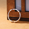 Cute ring, accessory handmade, simple and elegant design, for luck, Korean style, wholesale