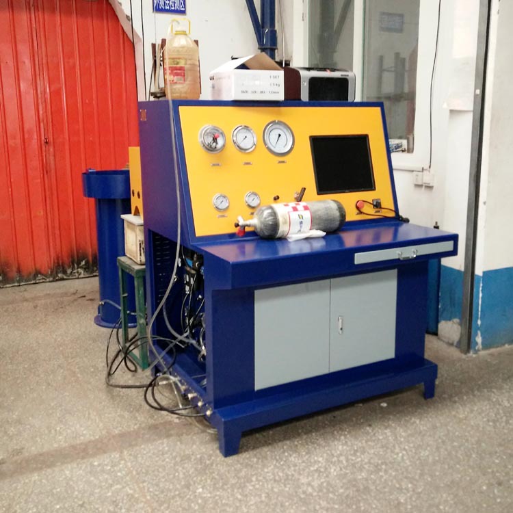 呼吸气瓶水压测试装置    外测法水压试验台   呼吸气瓶检测设备