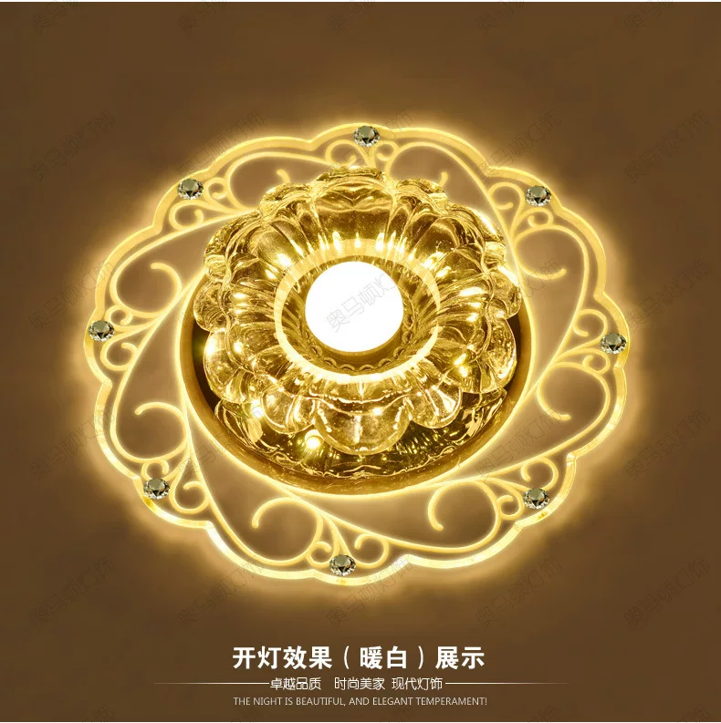 LED lights for corridor, small modern acrylic ceiling light for living room