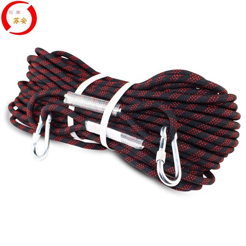 苏安 户外救援攀岩登山绳高空作业安全绳 12mm 应急消防登山绳子
