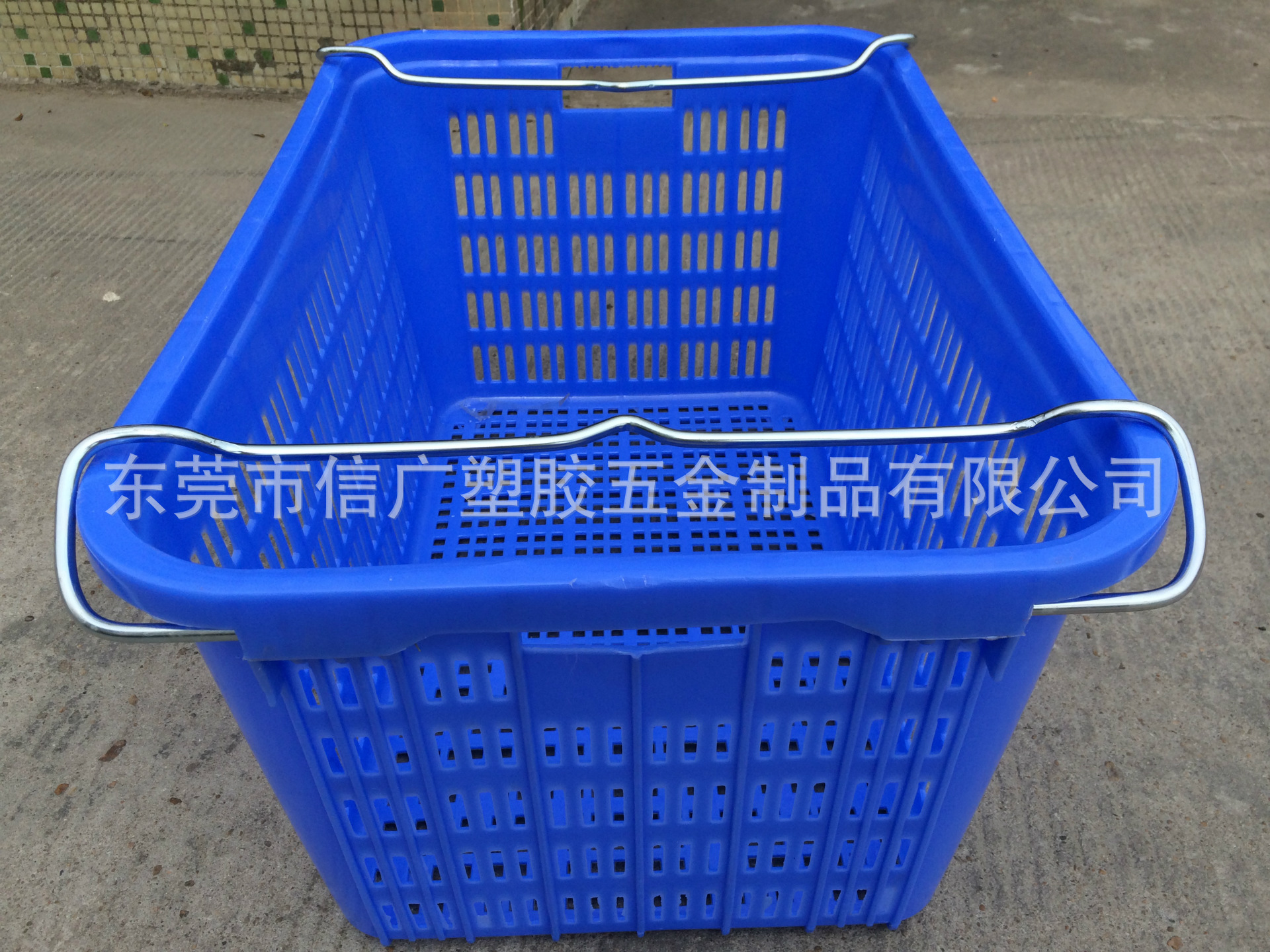 芋头采摘塑料框子 莲藕/姜周转筐 水果运输箩筐 可套叠烫金铁耳萝