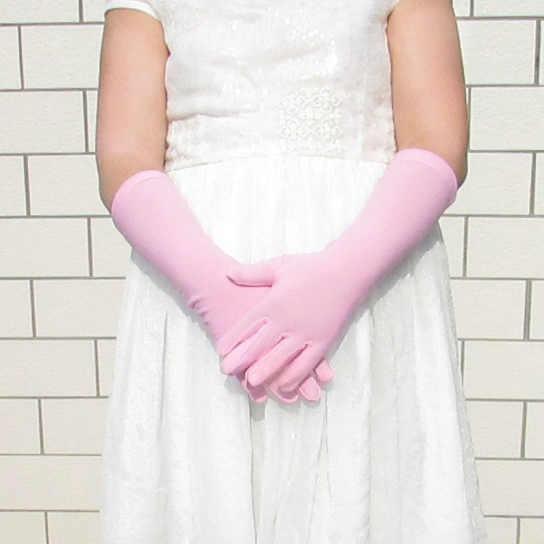 Long gloves, colored children's wedding dress, wholesale, halloween