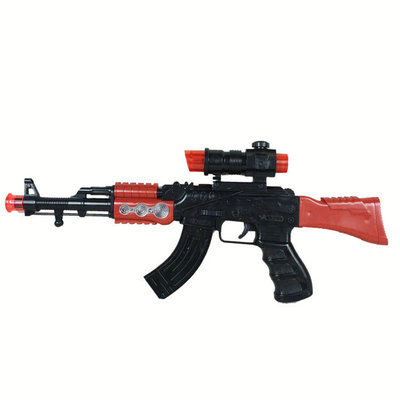 音乐玩具枪电动冲锋枪仿真AK47 带灯光 玩具 儿童玩具批发|ru