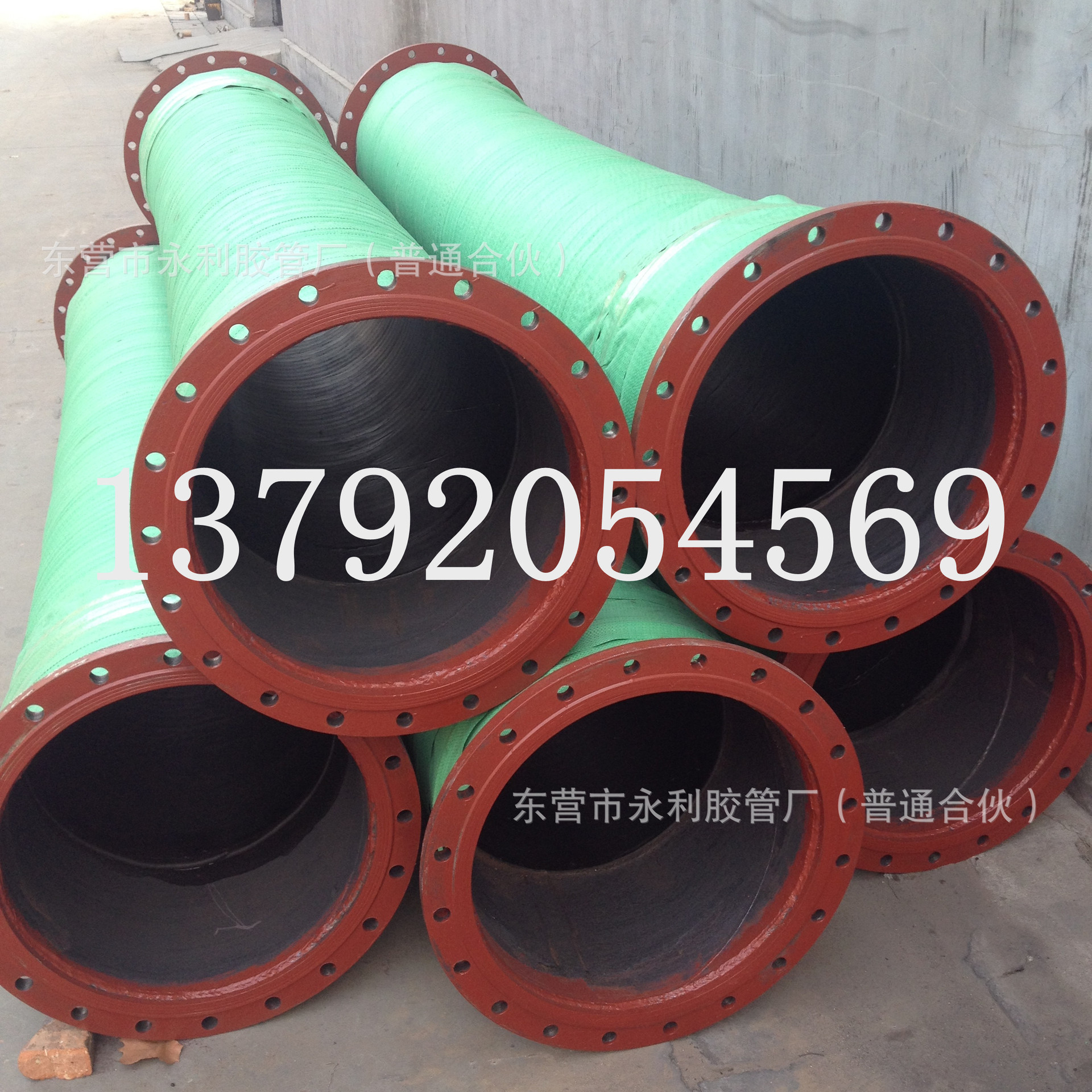 泵件配套胶管 大口径吸排泥胶管 输水排沙专用法兰胶管