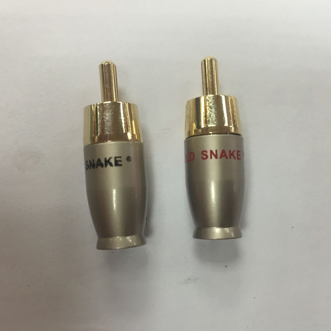 纯铜蛇王RCA插头/迷你蛇王莲花插头/mini形蛇王莲花插