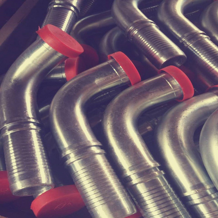 自产自销  扣压式法兰夹接头  矿用综采支架高压胶管扣压接头