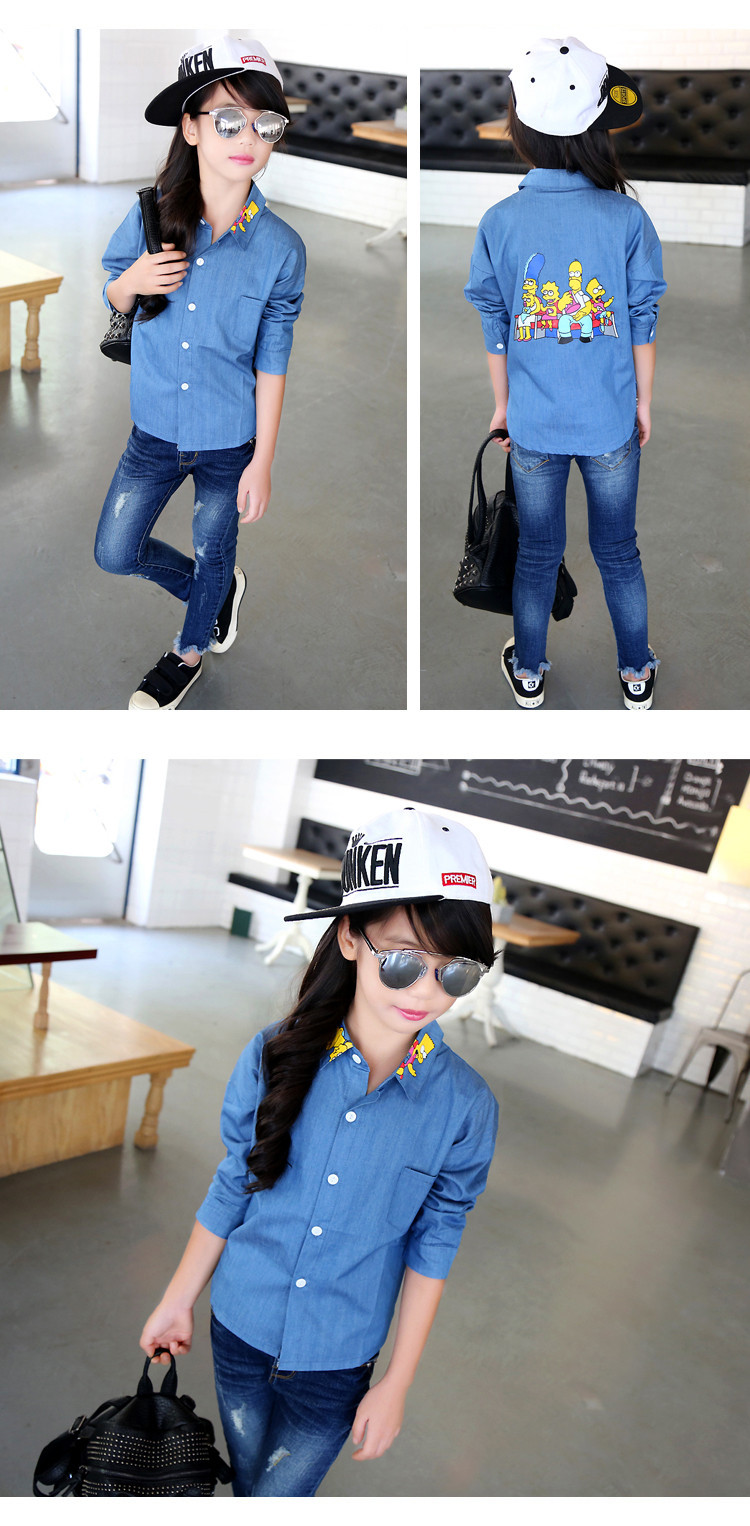 Chemise fille à manche longue - Ref 2086219 Image 10