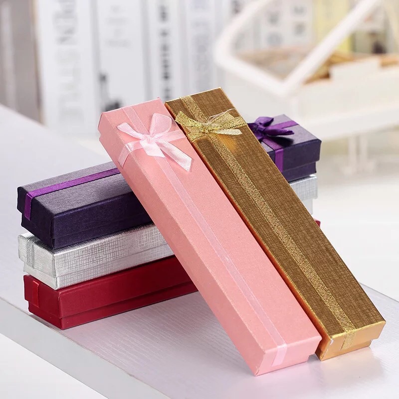 长方形礼品盒项链手链首饰盒纸质珠宝包装盒纸盒小礼品2元批发